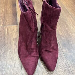 Forever 21 Deep Red Ankle Booties